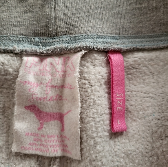 Vs pink rainbow logo classic sweatpants, size large. Rare HTF - Picture 3 of 11